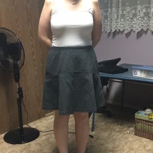Grey Tweed Skirt